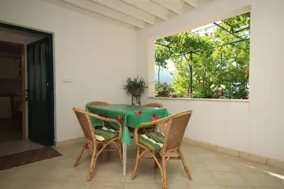 Image de Appartement d'une chambre avec la terrasse et la vue sur le mer Tucepi, Makarska (A-6901-a)