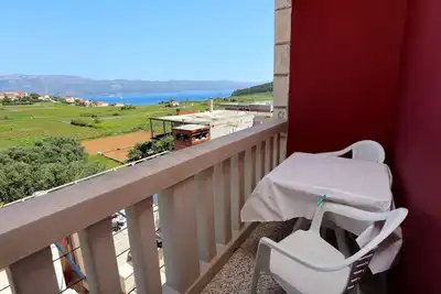 Image de Appartement de deux chambres avec la terrasse et la vue sur le mer Lumbarda, Korcula (A-4352-c)