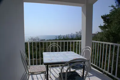 Image de Appartement de deux chambres avec la terrasse et la vue sur le mer Podaca, Makarska (A-2634-a)