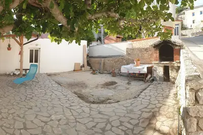 Image de Appartement d'une chambre avec le balcon et la vue sur le mer Metajna, Pag (A-6498-e)
