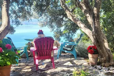 Image de Appartement de trois chambres avec la terrasse et la vue sur le mer Duce, Omis (A-4663-b)