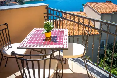 Image de Appartement d'une chambre avec le balcon et la vue sur le mer Brela, Makarska (A-13118-c)