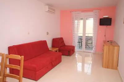 Image de Appartement d'une chambre avec la terrasse et la vue sur le mer Baska Voda, Makarska (A-6763-f)
