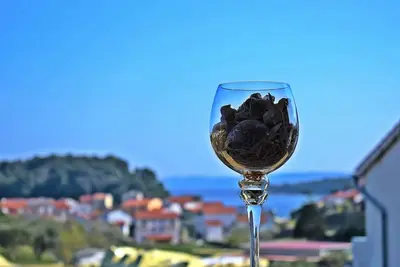 Image de Appartement de deux chambres avec la terrasse et la vue sur le mer Palit, Rab (A-4971-c)
