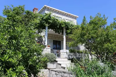 Image de Appartement de deux chambres avec la terrasse Lumbarda, Korcula (A-4473-a)