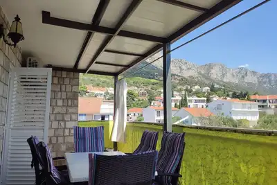 Image de Appartement de deux chambres avec la terrasse et la vue sur le mer Podaca, Makarska (A-2576-b)