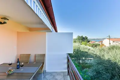 Image de Appartement d'une chambre avec le balcon et la vue sur le mer Bibinje, Zadar (A-5786-a)