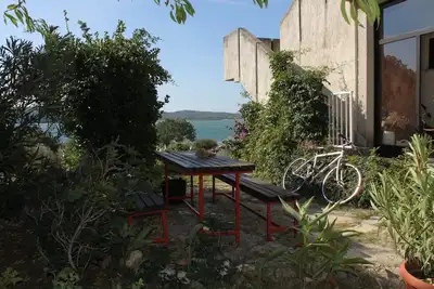 Image de Garçonnière avec la terrasse et la vue sur le mer Medulin (As-2255-a)