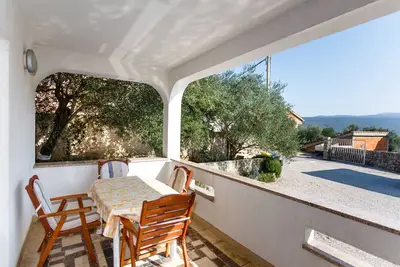 Image de Appartement d'une chambre avec la terrasse et la vue sur le mer Kornic, Krk (A-5306-a)