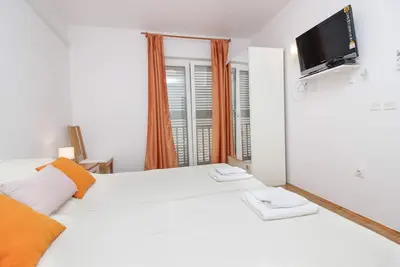 Appartement d'une chambre avec la terrasse et la vue sur le mer Nin, Zadar (A-5805-b)