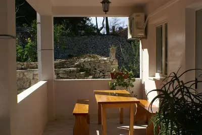 Image de Appartement d'une chambre avec la terrasse et la vue sur le mer Korcula (A-4349-a)
