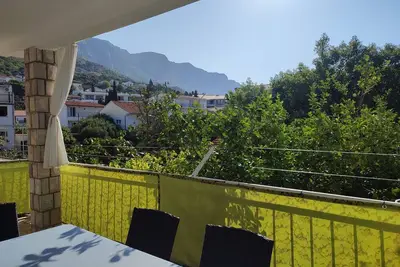 Image de Appartement de deux chambres avec la terrasse Podaca, Makarska (A-2576-a)