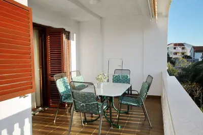 Appartement de deux chambres avec la terrasse et la vue sur le mer Zadar - Diklo, Zadar (A-5913-a)