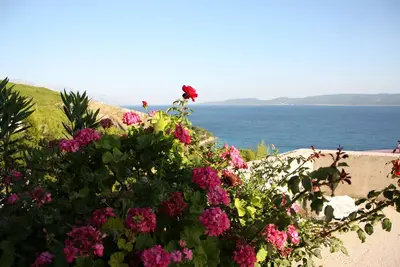 Image de Appartement d'une chambre avec la terrasse et la vue sur le mer Lokva Rogoznica, Omis (A-12906-c)