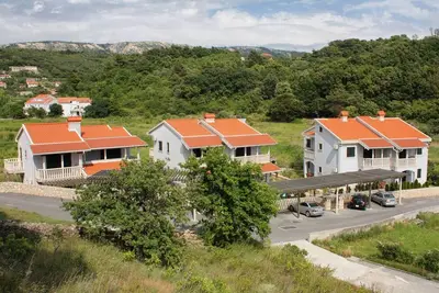 Image de Appartement d'une chambre avec la terrasse et la vue sur le mer Palit, Rab (A-3211-c)