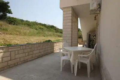 Image de Garçonnière avec la terrasse Stara Novalja, Pag (As-6469-a)
