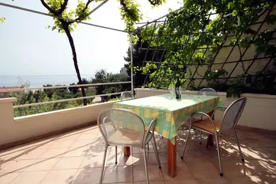 Image de Appartement de deux chambres avec la terrasse et la vue sur le mer Ivan Dolac, Hvar (A-592-a)
