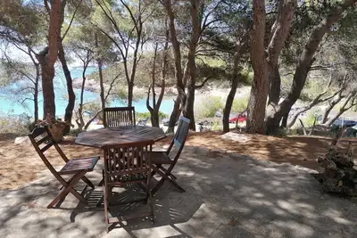 Image de Garçonnière avec la terrasse et la vue sur le mer Milna, Vis (As-8490-a)