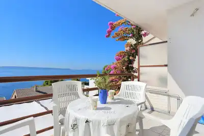 Image de Appartement d'une chambre avec la terrasse et la vue sur le mer Rastici, Ciovo (A-11723-a)
