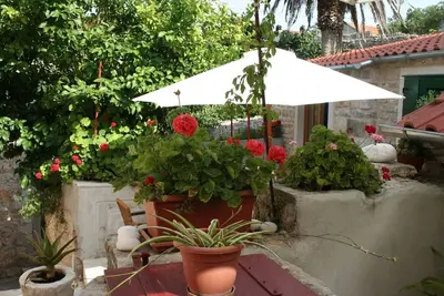 Image de Garçonnière avec la terrasse Vrboska, Hvar (As-4601-a)