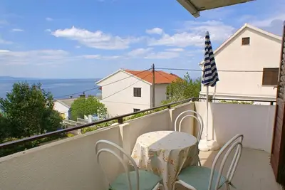 Image de Appartement de deux chambres avec la terrasse et la vue sur le mer Podaca, Makarska (A-2621-a)