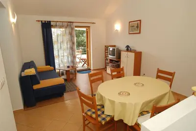 Image de Appartement de deux chambres avec la terrasse et la vue sur le mer Petrcane, Zadar (A-6334-a)