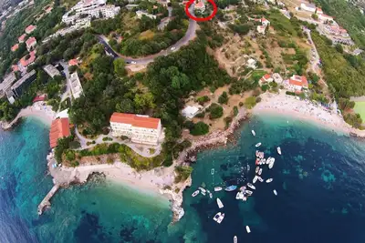 Image de Garçonnière avec le balcon et la vue sur le mer Plat, Dubrovnik (As-2136-a)
