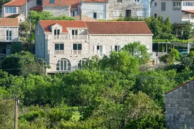 Image de Appartement d'une chambre avec le balcon et la vue sur le mer Zaton Mali, Dubrovnik (A-12120-a)