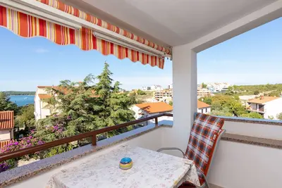 Image de Appartement d'une chambre avec le balcon et la vue sur le mer Medulin (A-7495-b)