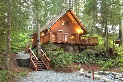 Image de Snowline Cabin # 98 Une cabine accueillante pour animaux de compagnie avec un poêle à bois, un bain à remous et un wifi!