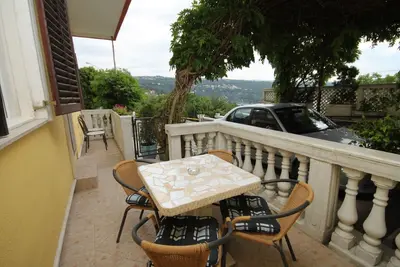 Image de Appartement d'une chambre avec la terrasse et la vue sur le mer Opatija - Volosko, Opatija (A-7897-a)