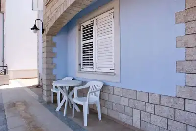 Image de Appartement d'une chambre avec la terrasse et la vue sur le mer Vrsar, Porec (A-3007-d)