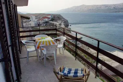 Image de Appartement de deux chambres avec la terrasse et la vue sur le mer Zubovici, Pag (A-241-b)