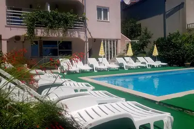 Image de Appartement de deux chambres avec la terrasse et la vue sur le mer Orebic, Peljesac (A-10166-d)