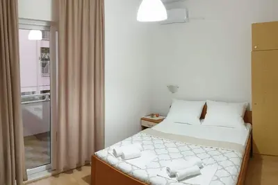 Image de Garçonnière avec le balcon et la vue sur le mer Podaca, Makarska (As-515-b)