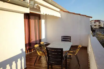 Image de Appartement de deux chambres avec la terrasse et la vue sur le mer Zadar - Diklo, Zadar (A-5913-b)