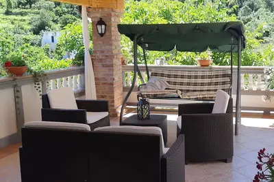 Garçonnière avec le balcon et la vue sur le mer Supetarska Draga - Donja, Rab (As-2022-b)
