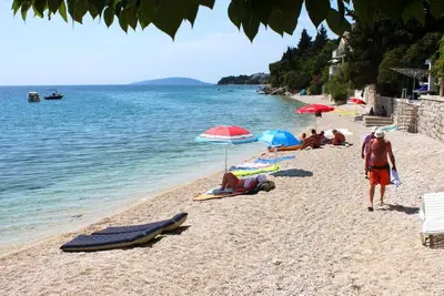 Image de Garçonnière avec la terrasse et la vue sur le mer Podaca, Makarska (As-2635-a)