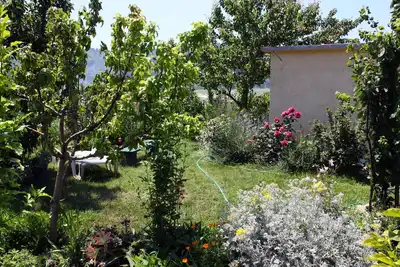 Appartement d'une chambre avec la terrasse et la vue sur le mer Kampor, Rab (A-4972-b)