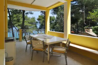 Image de Appartement de deux chambres prés de la plage Slatine, Ciovo (A-12491-a)