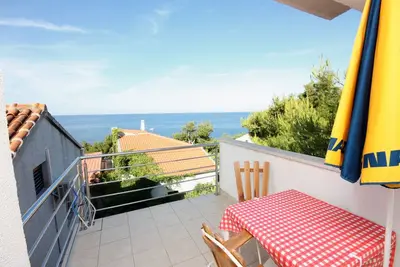 Image de Appartement d'une chambre avec la terrasse et la vue sur le mer Murter (A-5078-a)