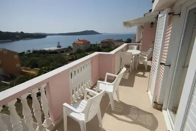 Appartement de deux chambres avec la terrasse et la vue sur le mer Baie Soline, Dugi otok (A-448-h)