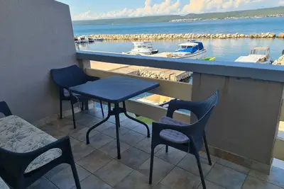 Image de Appartement de deux chambres avec la terrasse et la vue sur le mer Nevidane, Pasman (A-8453-b)