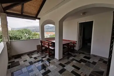 Image de Appartement de deux chambres avec la terrasse et la vue sur le mer Vinjerac, Zadar (A-13985-c)