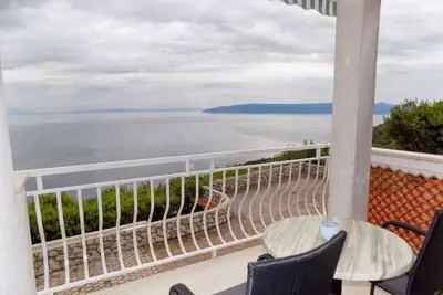 Image de Garçonnière avec la terrasse et la vue sur le mer Moscenice, Opatija (As-7689-b)