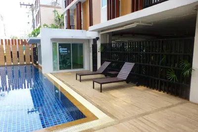 Image de 1 Chambre double Appartement avec sécurité piscine et Wifi haut débit