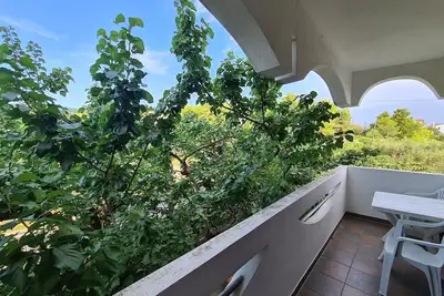 Image de Appartement de deux chambres avec la terrasse et la vue sur le mer Dobropoljana, Pasman (A-8198-b)
