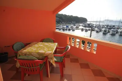 Image de Appartement d'une chambre avec la terrasse et la vue sur le mer Kukljica, Ugljan (A-8478-a)