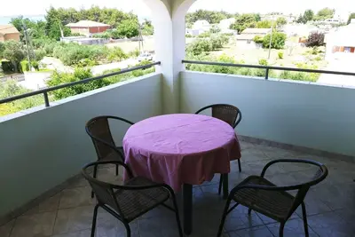 Image de Garçonnière avec la terrasse et la vue sur le mer Vrsi - Mulo, Zadar (As-14250-a)