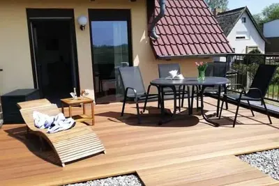 Image de *** Fw 6 à l'étage avec un grand balcon - *** Ferienwohnungen Wiesenblick
